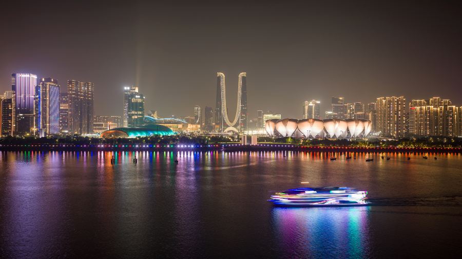 钱塘江夜游