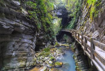 重庆武隆天生三桥+龙水峡地缝一日游【经典大团 含午餐+导游】【[天生三桥+龙水峡地缝]一次解锁喀斯特地貌两大奇观！】