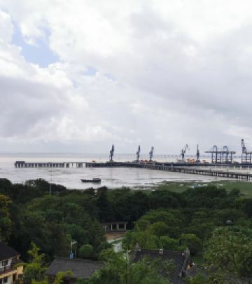 乍浦镇游记图文-嘉兴2021年初秋：乍浦汤山公园-瑞祥寺-山湾渔村-南湾炮台-九龙山滨海栈道行迹