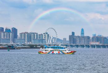 【游船票】海上彩虹号+打卡深中大桥+互动表演+观光+深圳航运【[看]舞动伶仃】