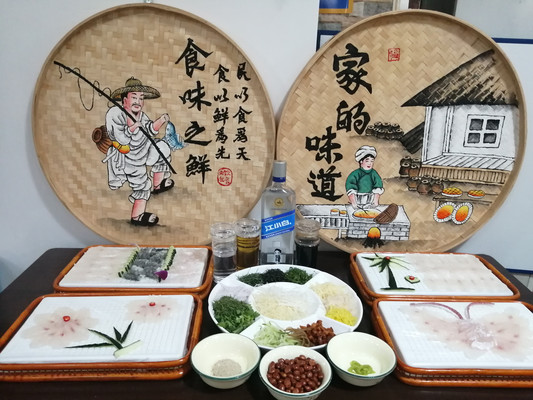 到南宁谭府家宴必吃横县鱼生！边吃边看欧洲杯，很爽