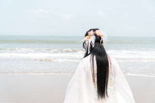 缤纷舟山，穿上汉服去旅行，在海天一色间体验轻纱薄袖的飘逸