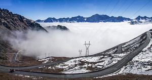卧龙游记图文-巴朗山云海