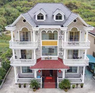 浙江丽水青田山居美景民宿别墅轰趴馆，4层独栋别墅，满山杨梅树