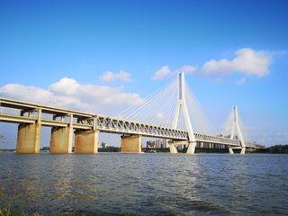 田园、沙滩、野炊、赏桥----武汉天兴洲，理想休闲地。