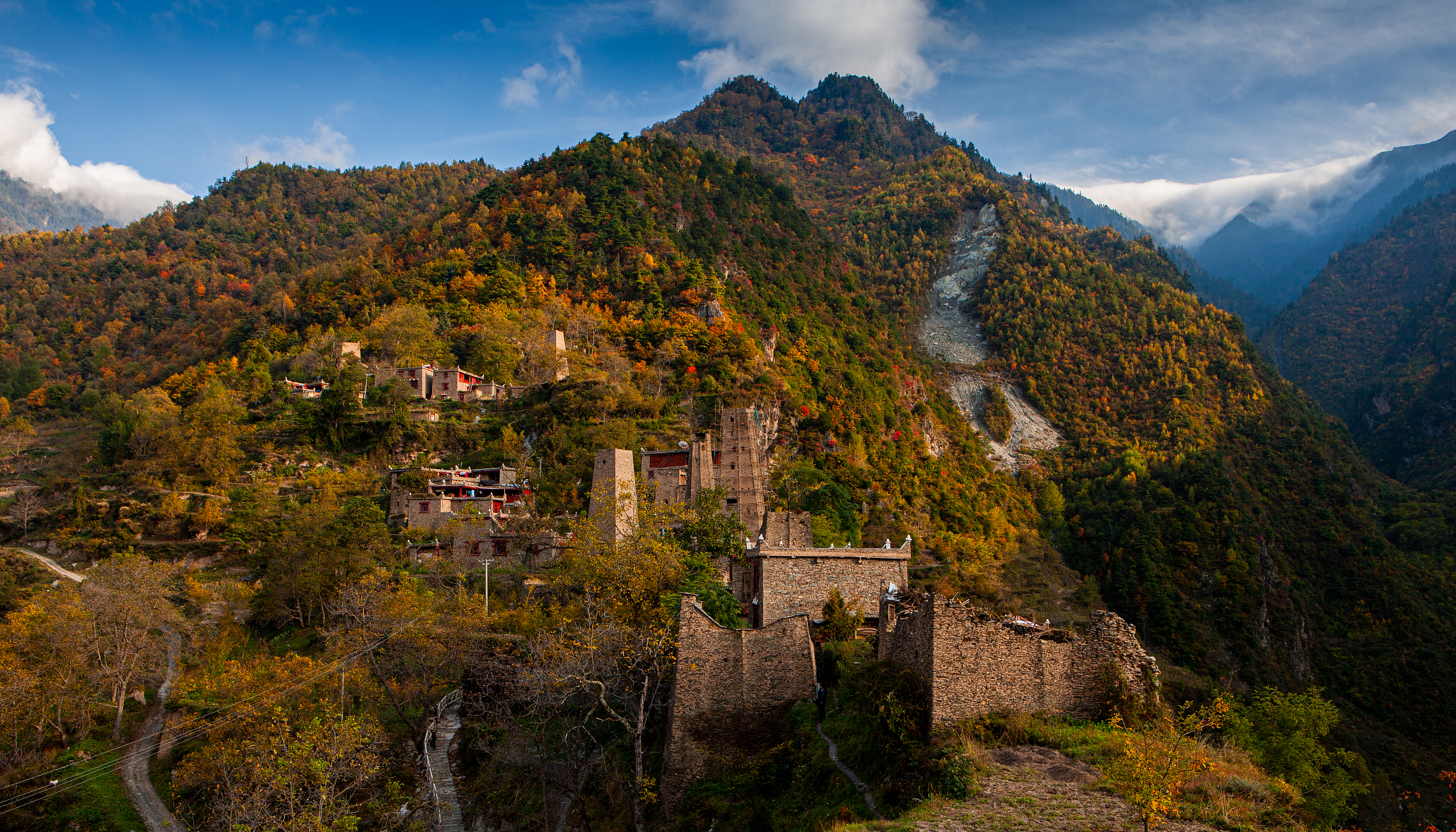 3-Day Mao County Tour: Qiang Village Culture, Diexi Haizi and Heihu Valley Scenery