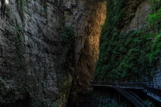 22℃的武陵山大裂谷1日游 坐“亚洲第一陡”上行索道的避暑之行