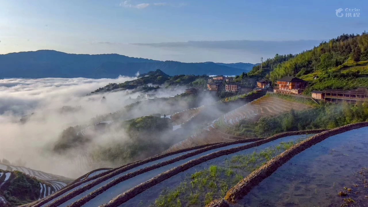 龙脊大瑶寨梯田观景区-凉亭-龙胜-YoYo_3Y6L3N9T
