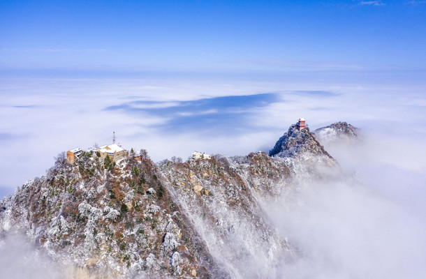 瑞雪兆丰年 欢乐闹新春 终南山&amp;#183;南五台登高纳祥