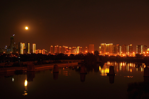 中秋海河夜