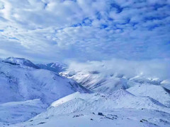 会泽游记图片] 云南喜迎2021第一场雪，曲靖大海草山变雪山，冰雪乐园出现