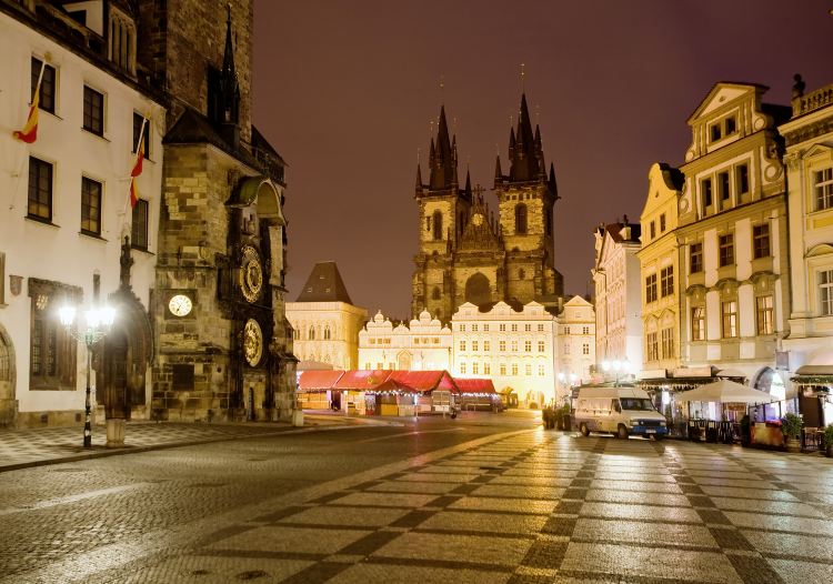 Old Town Square (Central location, historic significance)