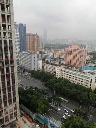 从19楼上看南宁，绿意盎然，生机勃勃