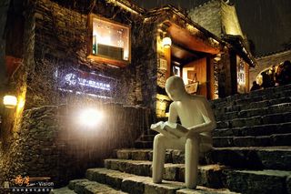 自驾2小时！泡汤赏雪不必去日本，尽在长城下的童话小镇