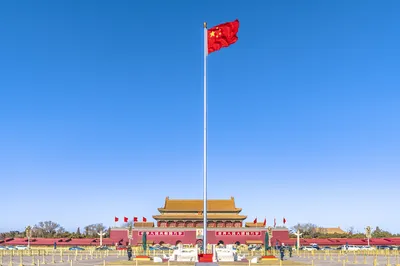 天安门广场-国旗