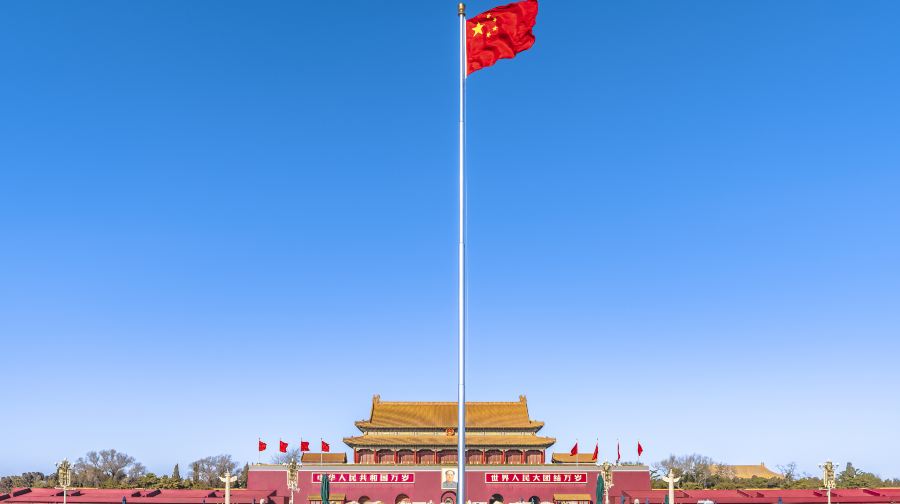 天安门广场-国旗