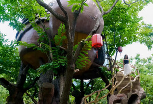 迁西游记图文-河北迁西国家板栗公园归巢部落栗精灵创意乐园，以巢为居以栗为食