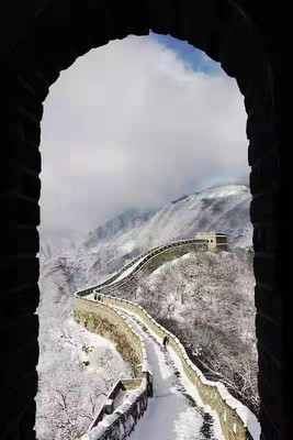 来慕田峪雪长城，做好汉，打卡迎新2021