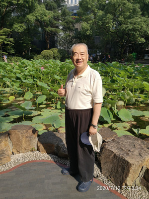 偌大荷塘 孤荷一朵