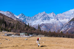 四姑娘山游记图片] 冬游阿坝：四姑娘山“三沟一山”深度游（徒步｜骑马｜攀冰｜日照金山｜冰湖）