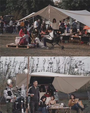 佛山渔耕粤韵文化园五一举行帐篷美食音乐节,还可以摘桑果捕大鱼