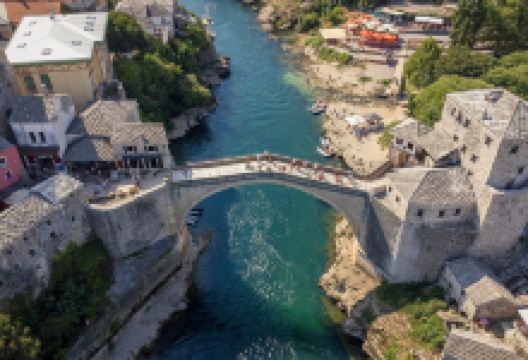 莫斯塔尔古桥景点图片