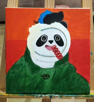 这个春天冰墩墩带你去看梵高笔下的春天