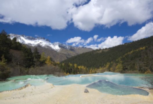 黄龙国家重点风景名胜区-争艳池景点图片
