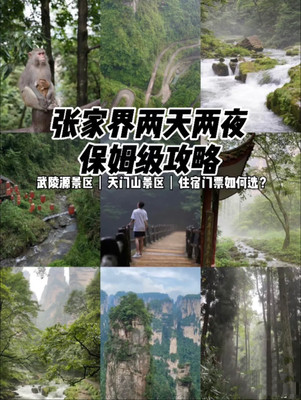 山涧仙境|张家界两天两夜游保姆级攻略