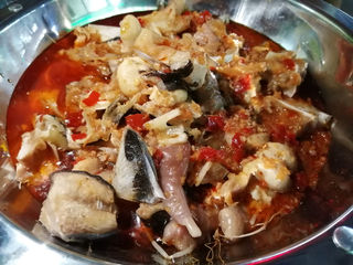 用德鲜生海芒鱼系列做的烤鱼、烤鱼杂、烤大鱼块,味道真不错