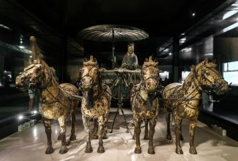 秦始皇帝陵博物院(兵马俑)+丽山园+铜车马一日游【晚出发】【亮点一：西安市三环内酒店上门接！】