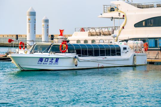 夜游海口湾
