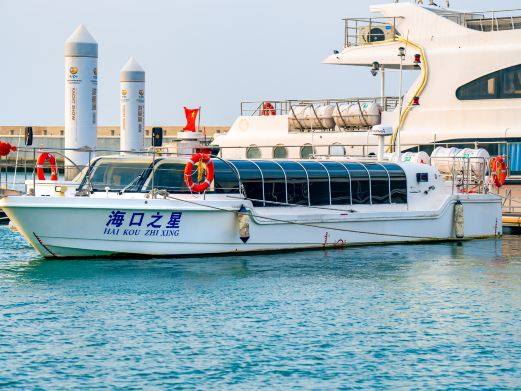 夜游海口湾