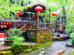 成都游记图片] 四川旅游：从成都黄龙溪古镇到宽窄巷子（图）