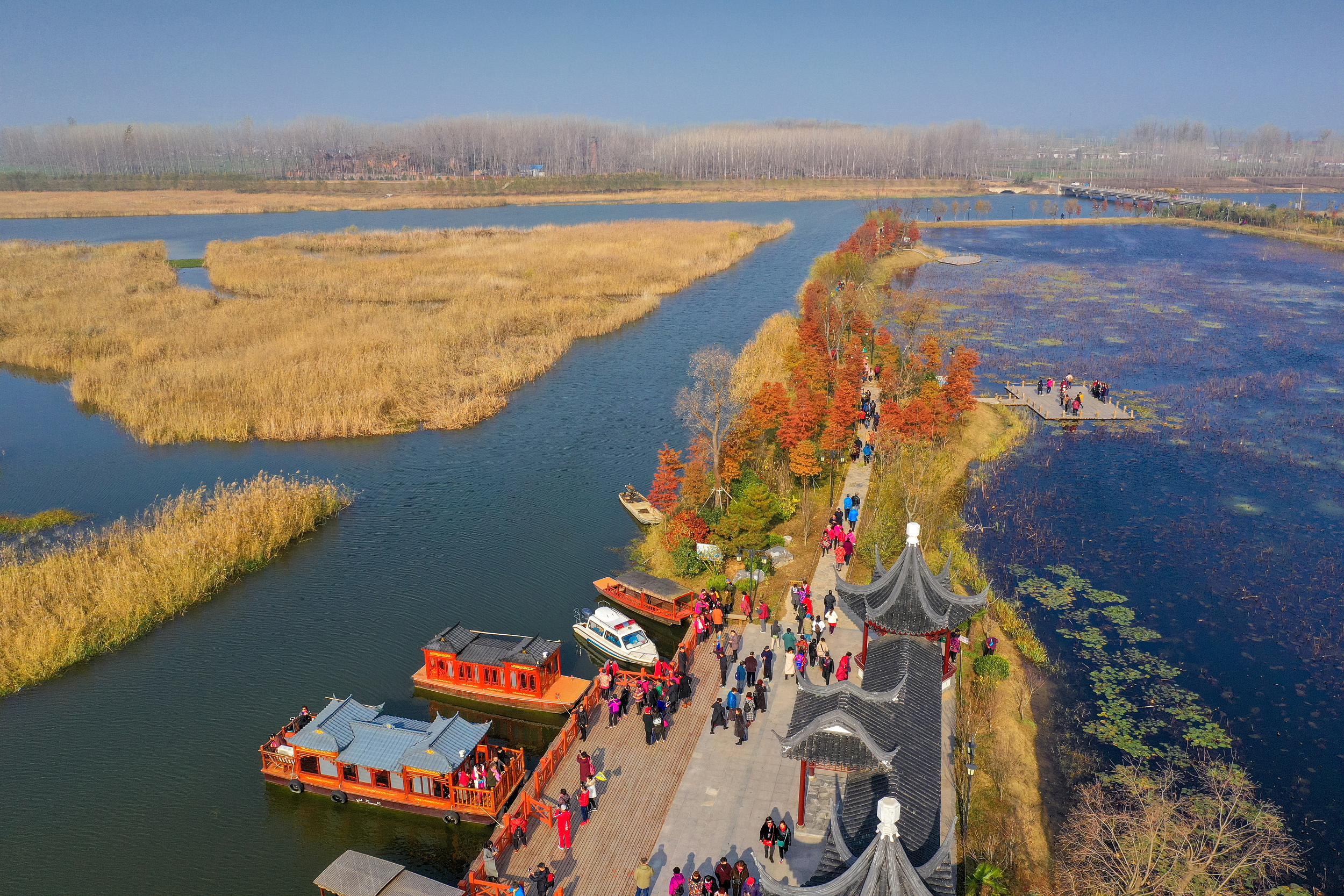 1-Day Suining Tour: Explore Yaowan Ancient Town's historical charm and Fangwan Wetland's natural beauty