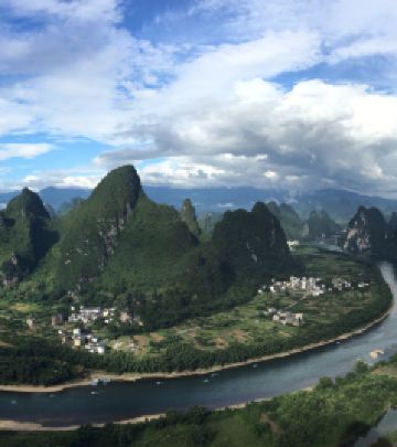 二十元背景风景区/阳朔高铁站游记图文-兴坪真热闹