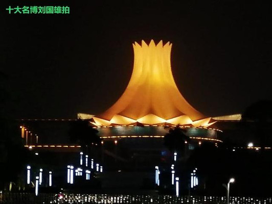 这南宁地标建筑，造型醒目而独特，夜间更是美爆了