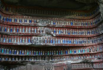 重庆出发安岳石刻圆觉洞+千佛寨+木门寺+卧佛院一日游【VIP】