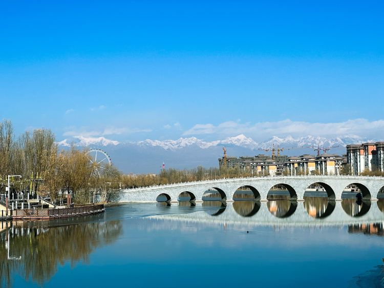 阿克苏多浪河国家湿地公园景点图片
