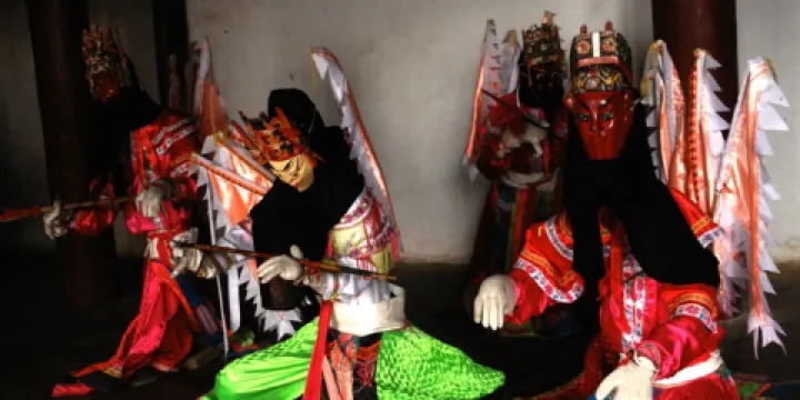 天台山伍龍寺地戲博物館