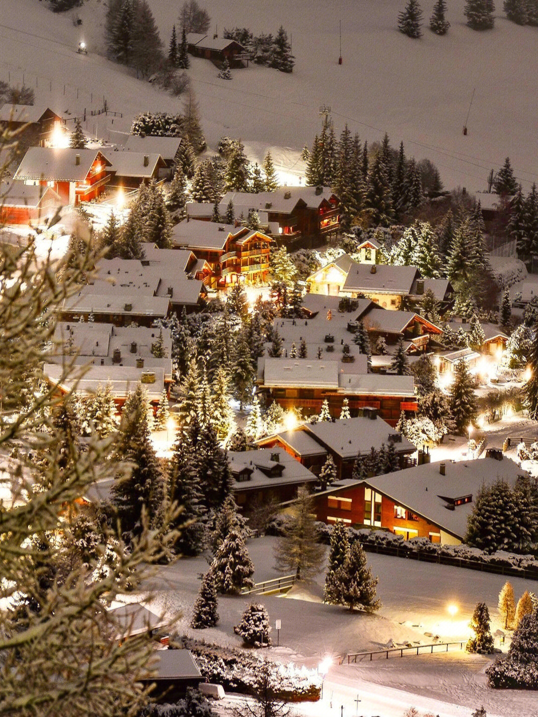瑞士·下雪的夜晚❄梦幻的童话小镇