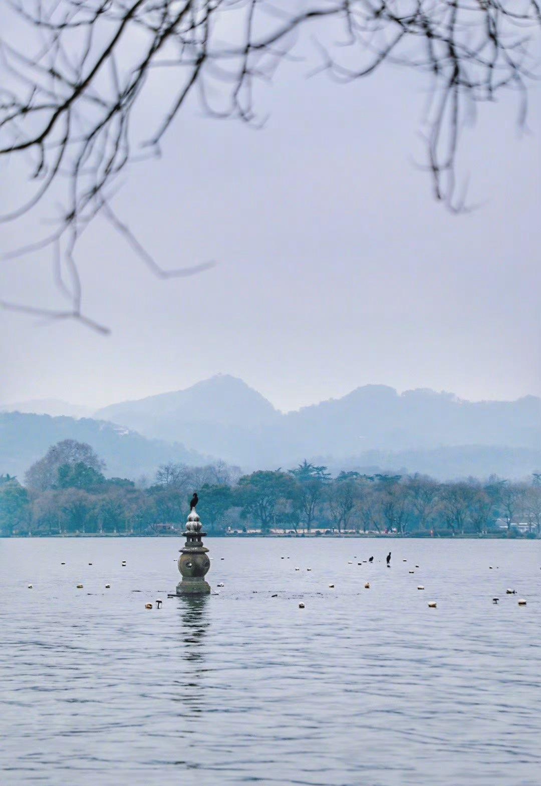 山色空蒙雨亦奇……。细雨中，水墨画一般的西湖，是江南烟雨中最动人的记忆！  ​