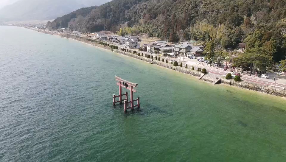 日本 琵琶湖 白須神社