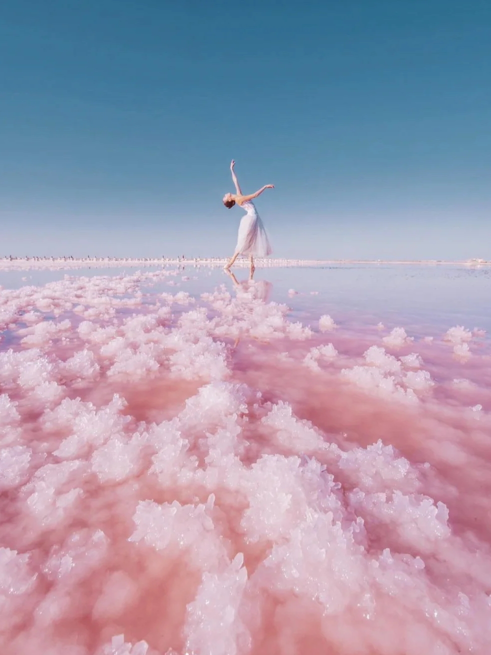 世界上真有粉色的湖泊｜少女心爆棚的盐湖