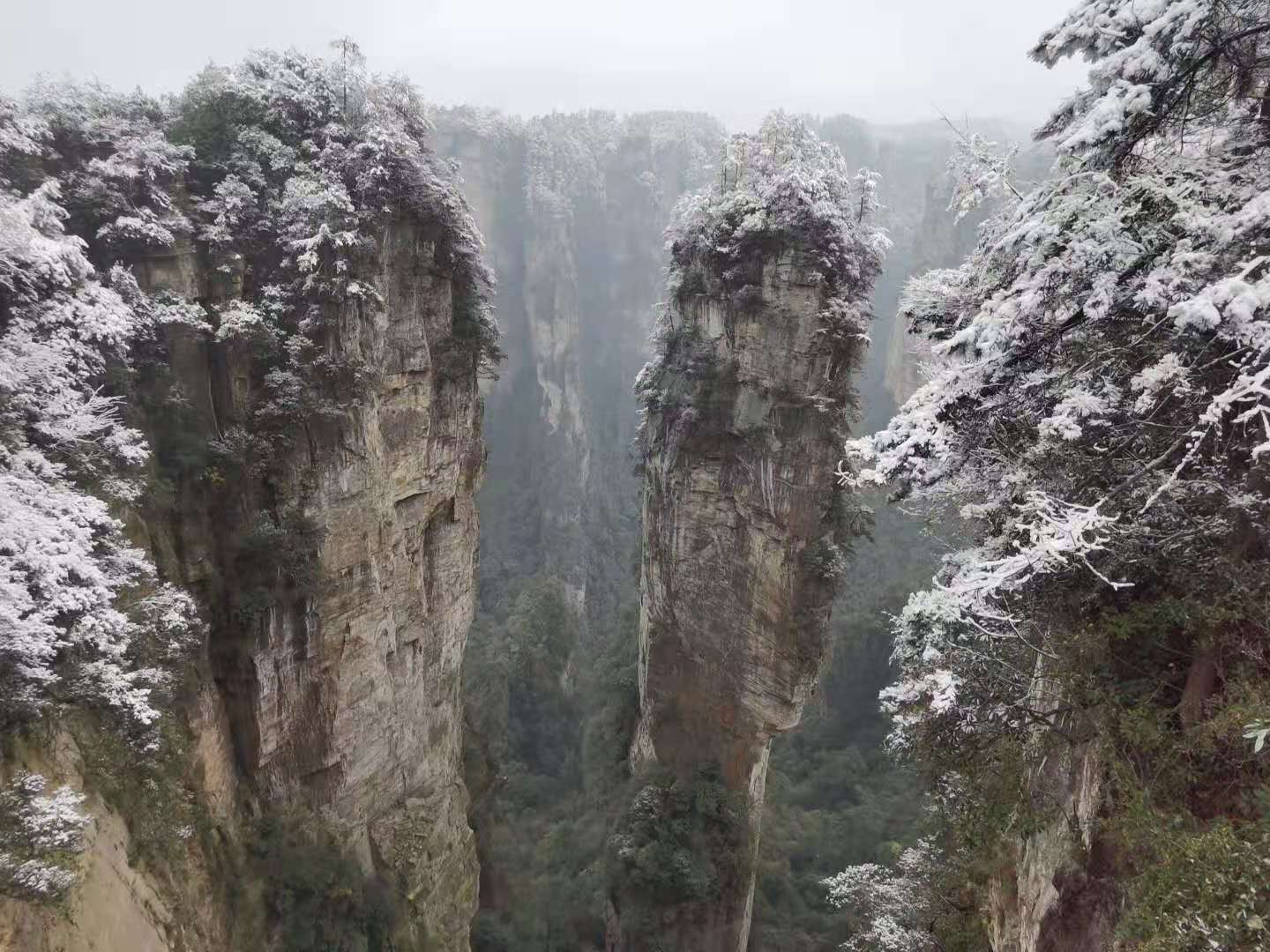 张家界雪景