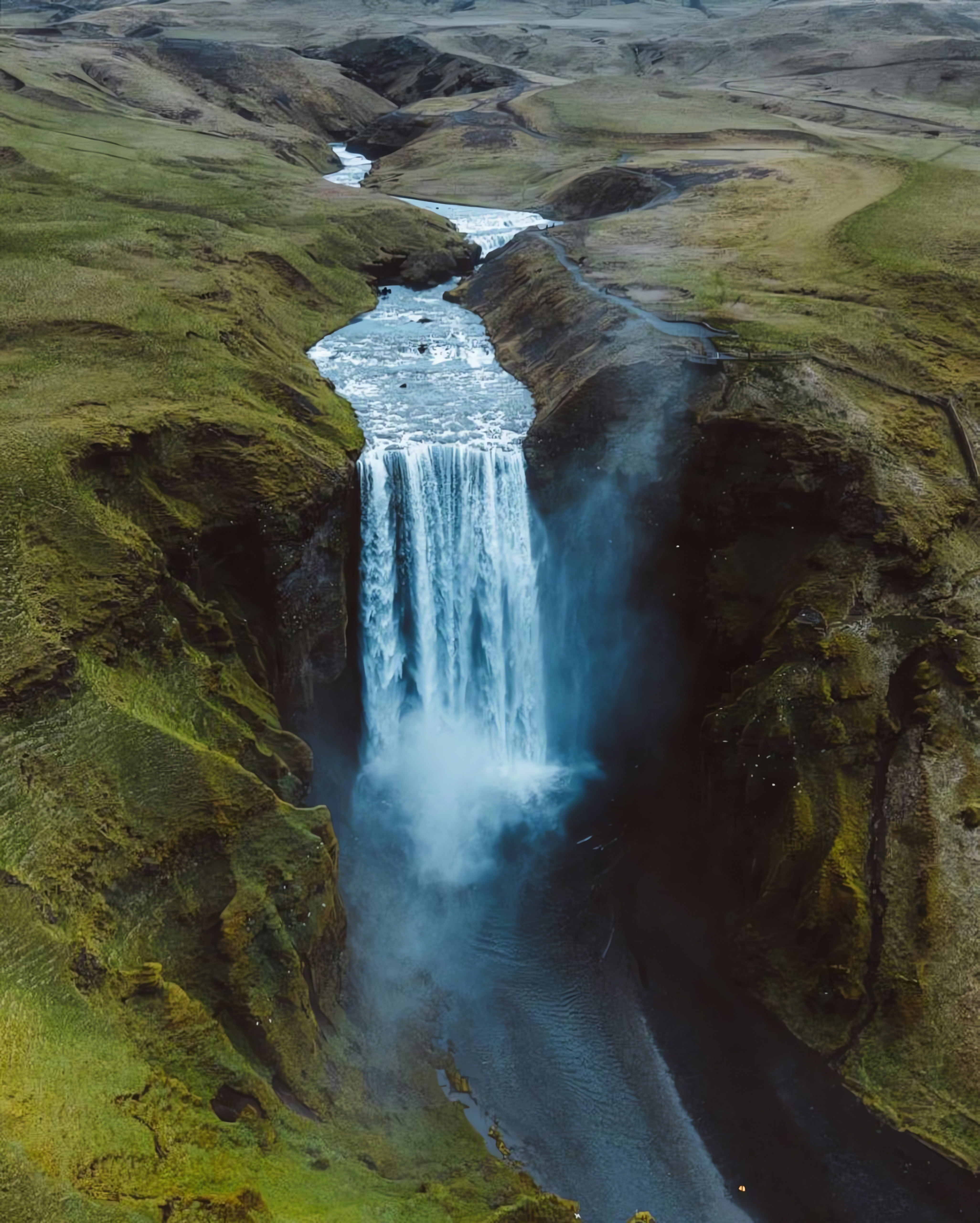 冰岛 斯科加瀑布