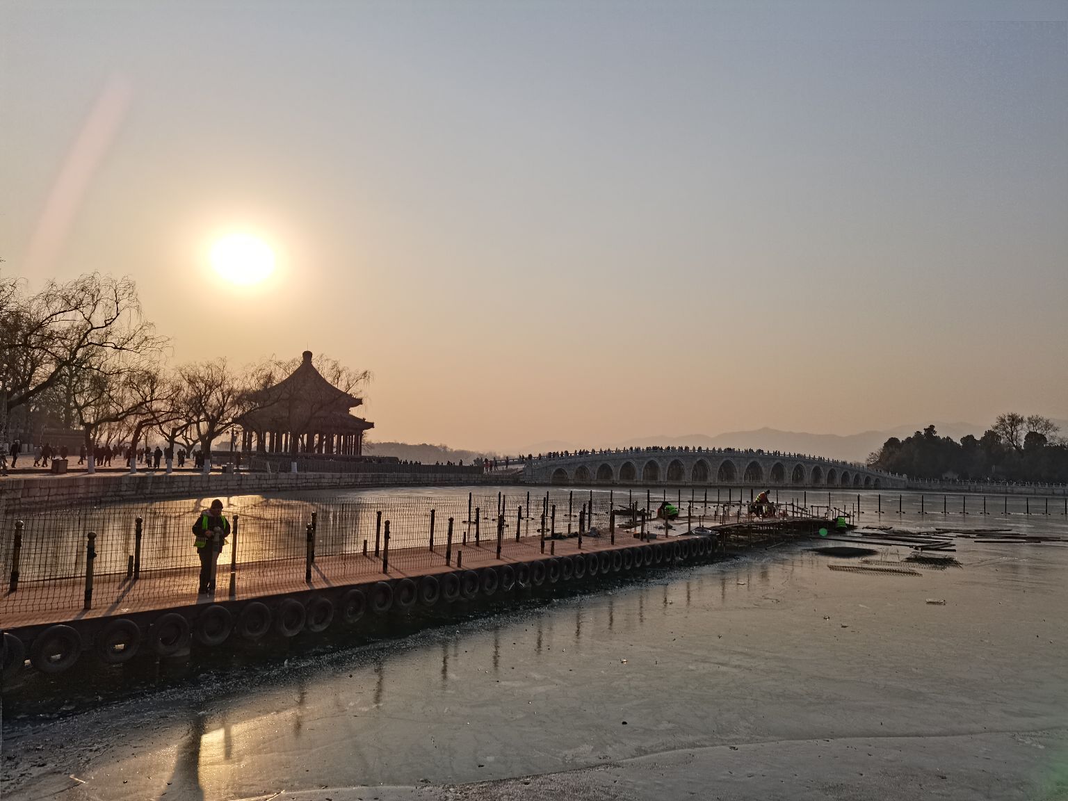 最美的北京颐和园日落