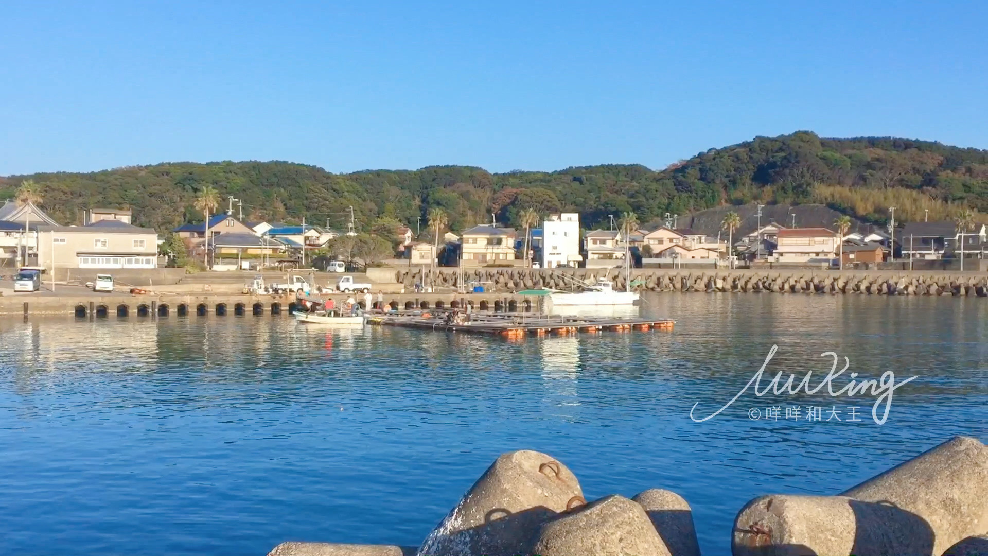 日本白滨一个安静的海滨小城