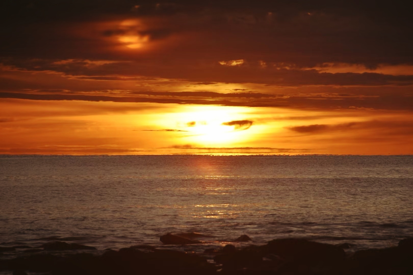 澳洲昆士兰州阳光海岸日暮时分～美！