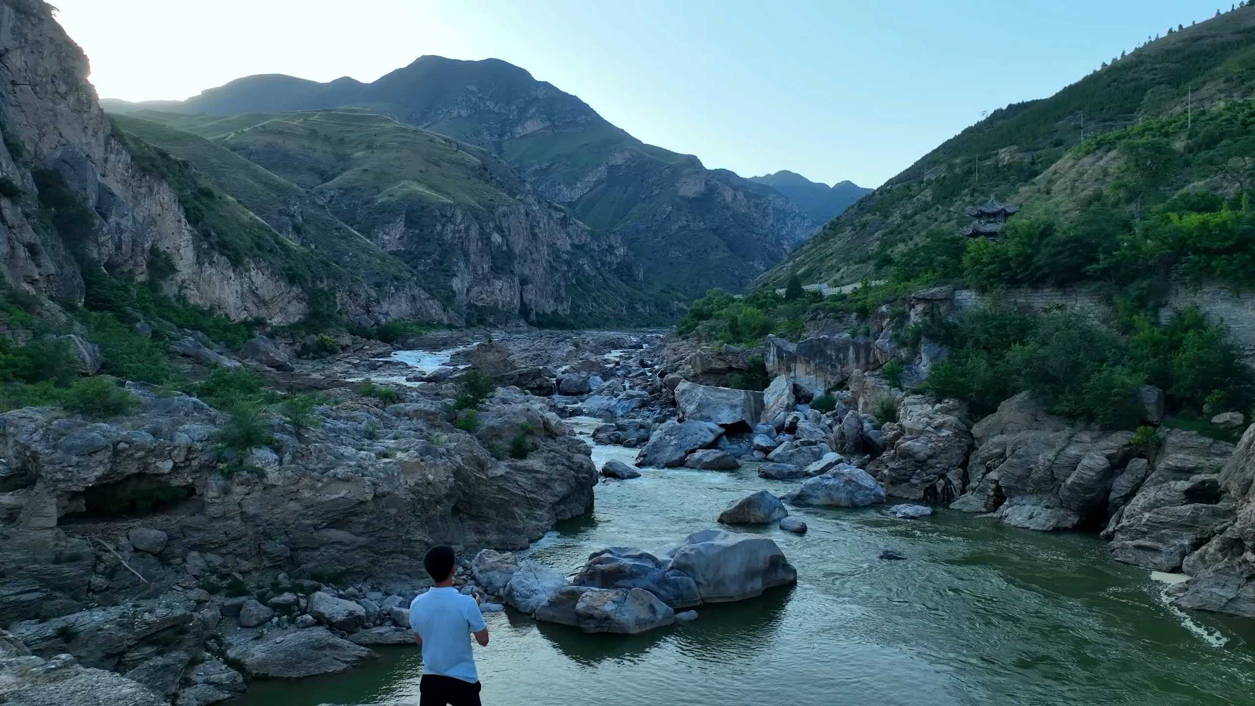 航拍关中第一大峡谷——郑国渠！
